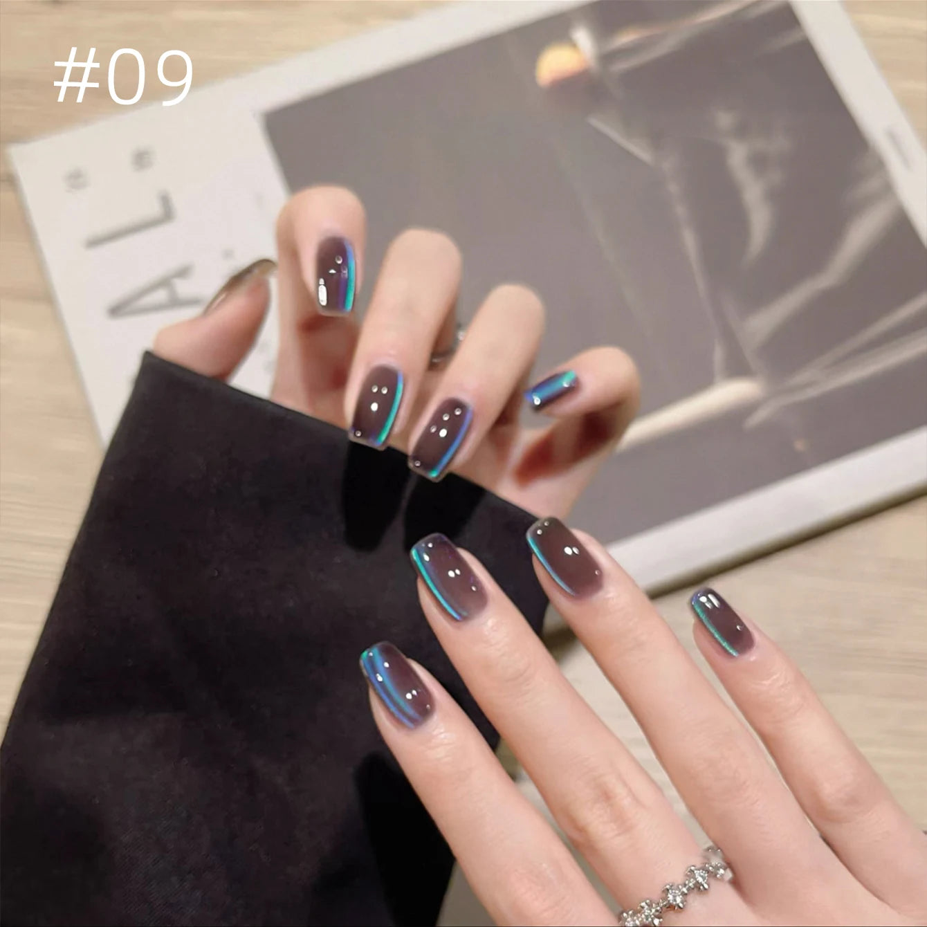 1-12 Uds. Esmalte de Uñas en Gel Magnético Ojo de Gato Marrón con Luz Azul, Larga Duración, Novedad 2026, Suministros para Uñas, Arte de Uñas, Venta Caliente