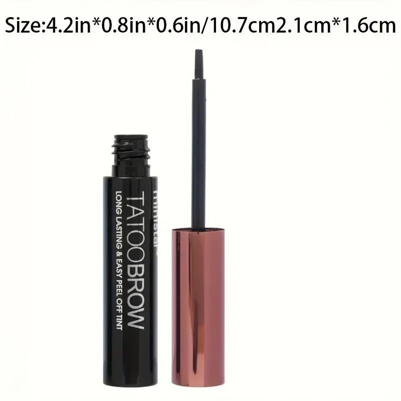1 tinte de Gel para cejas despegable para tatuajes, tinte semipermanente para cejas, resistente al agua, a prueba de transferencia, para cejas de aspecto más completas y definidas