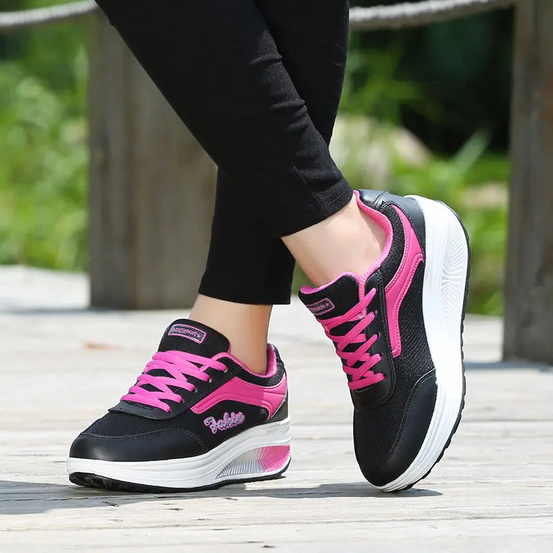 Zapatillas de deporte para Mujer, zapatos vulcanizados a la moda para Mujer, zapatos planos de alta calidad, zapatos para caminar para Mujer, Zapatillas de talla grande para Mujer