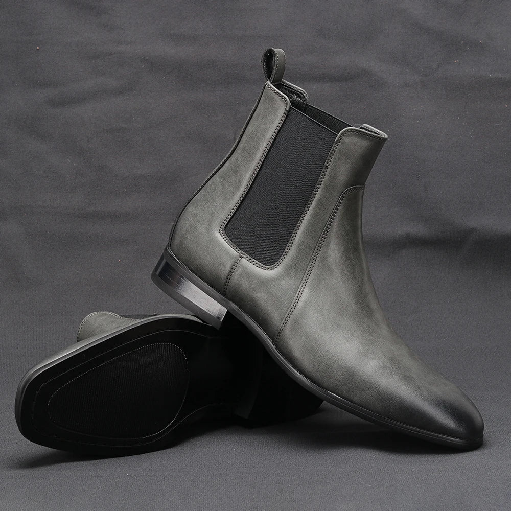 Botas Chelsea para Hombre, Tallas 40-46, Marca 2026, Cómodas y Modernas, de Cuero