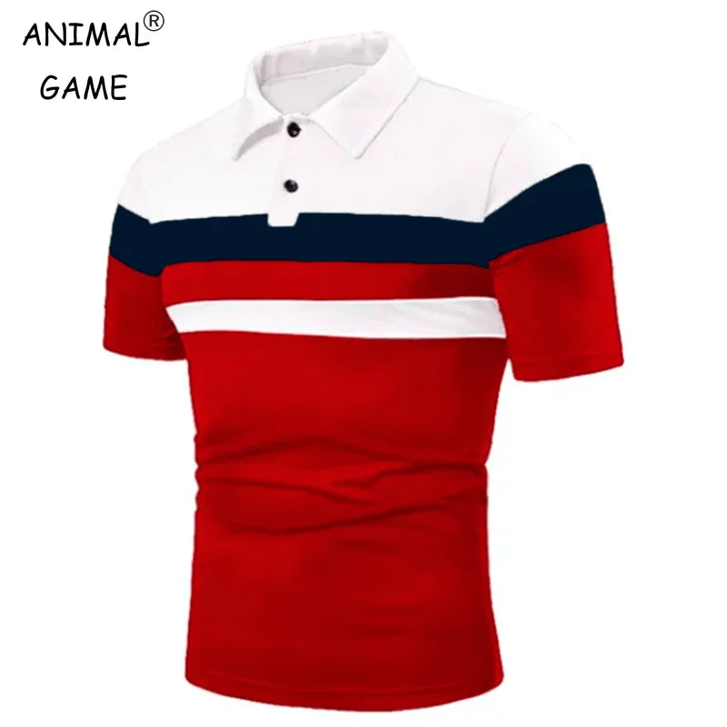 Nueva camiseta Polo de lujo de verano para hombre, Polo de marca de talla grande, camisetas de manga corta con cuello vuelto, camiseta de negocios 8XL