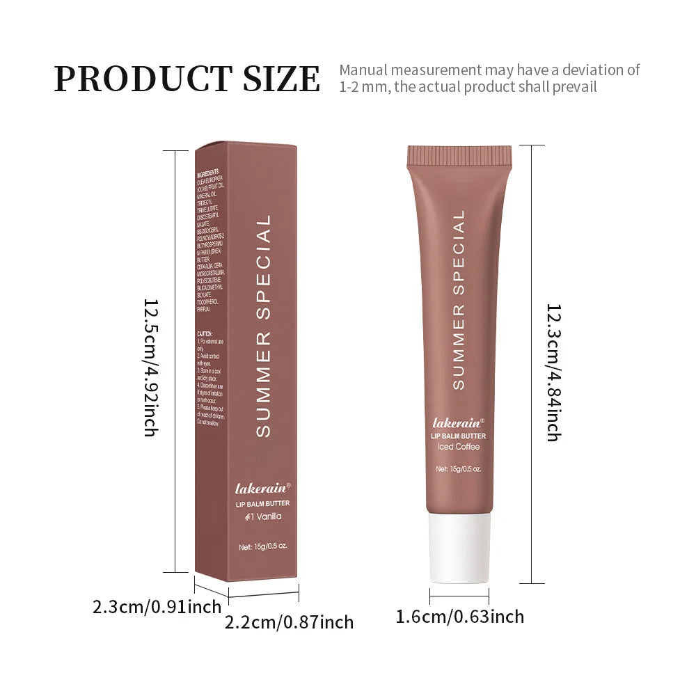 Bálsamo labial hidratante de verano, bálsamo labial hidratante para mantequilla, cuidado diario, bálsamo labial, maquillaje de aceite labial