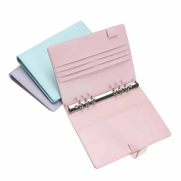Nueva Carpeta de Anillas Vintage Recargable, Funda para Bloc de Notas, Carpeta de Cuero, Suministros de Oficina