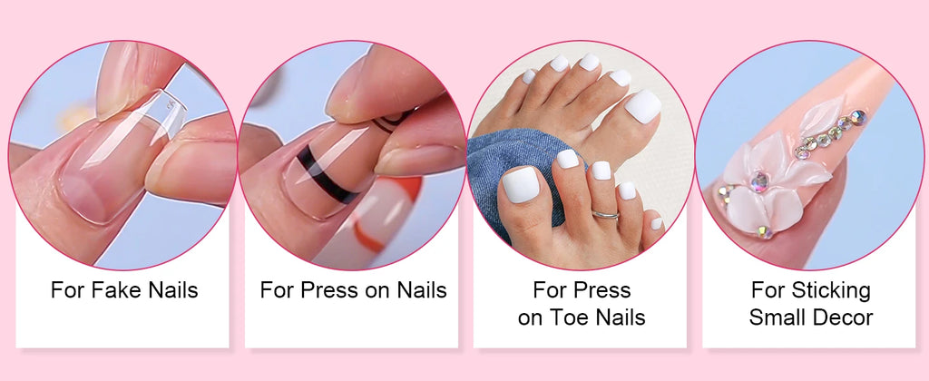 Pegamento para Uñas Makartt Super Fuerte para Uñas Acrílicas, Uñas Postizas, Adhesivo Profesional para Puntas de Uñas, Pegamento para Uñas Adhesivas
