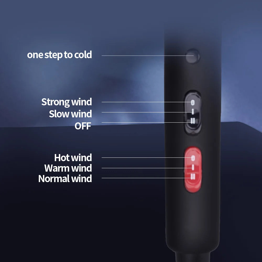 Secador de Pelo RESUXI X5 de 2500W de Alta Potencia, Secador de Pelo Iónico Eléctrico para Uso en Salón y en Casa, Secado Rápido, Secador de Pelo para Mujer
