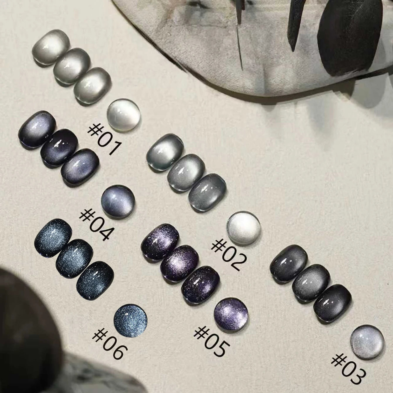 1-12 Uds. Esmalte de Uñas en Gel Magnético Ojo de Gato Marrón con Luz Azul, Larga Duración, Novedad 2026, Suministros para Uñas, Arte de Uñas, Venta Caliente