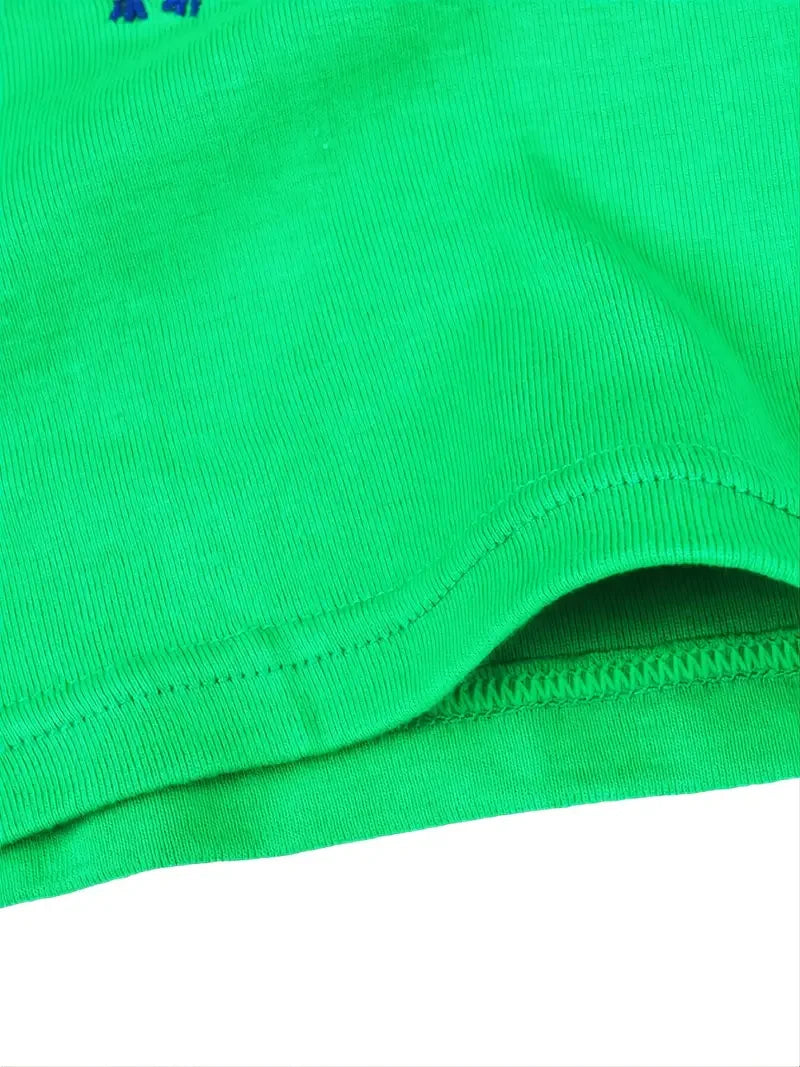 Conjunto de pijama con estampado de dinosaurio para niños, 2 piezas, informal