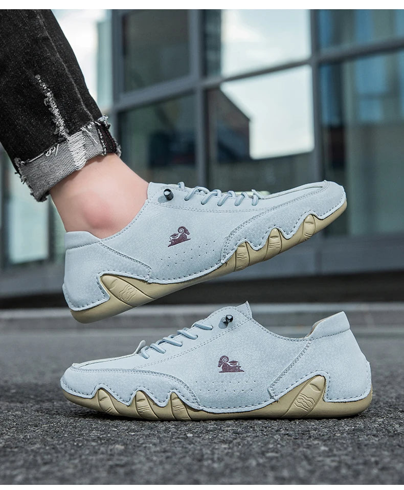 Zapatos de hombre para las cuatro estaciones, nuevos zapatos informales de talla grande, zapatos transpirables de suela suave a la moda para exteriores, zapatos deportivos para caminar para hombre