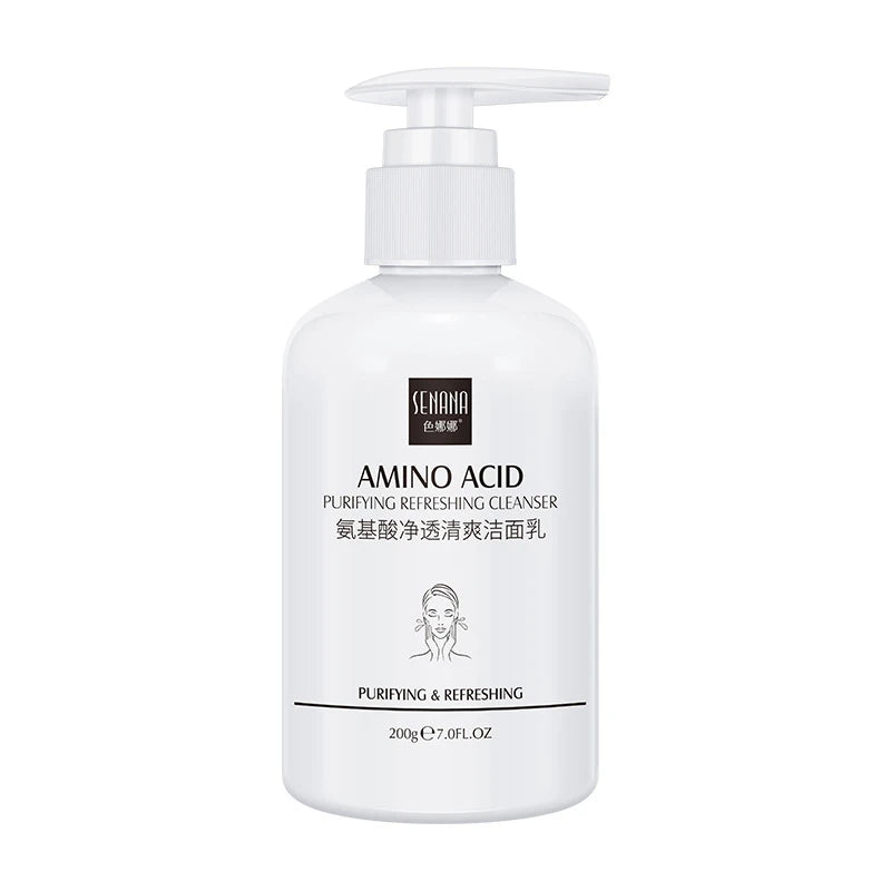 Limpiador Facial de aminoácidos, limpieza profunda, limpiador hidratante con Control de aceite, Gel de limpieza suave, productos de lavado de cara para el cuidado de la piel