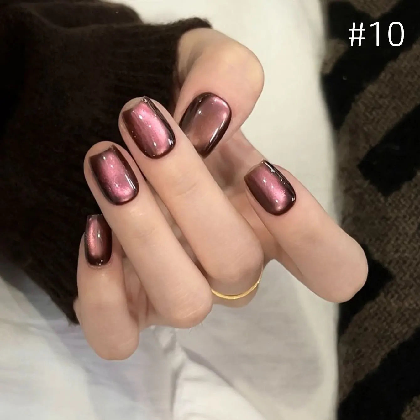 1-12 Uds. Esmalte de Uñas en Gel Magnético Ojo de Gato Marrón con Luz Azul, Larga Duración, Novedad 2026, Suministros para Uñas, Arte de Uñas, Venta Caliente