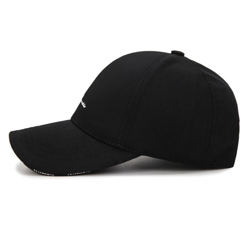 Sombrero Hombres y Mujeres Primavera y Verano Béisbol Hipster Salvaje Blanco y Negro Ocio Viajes Gorra de protección solar