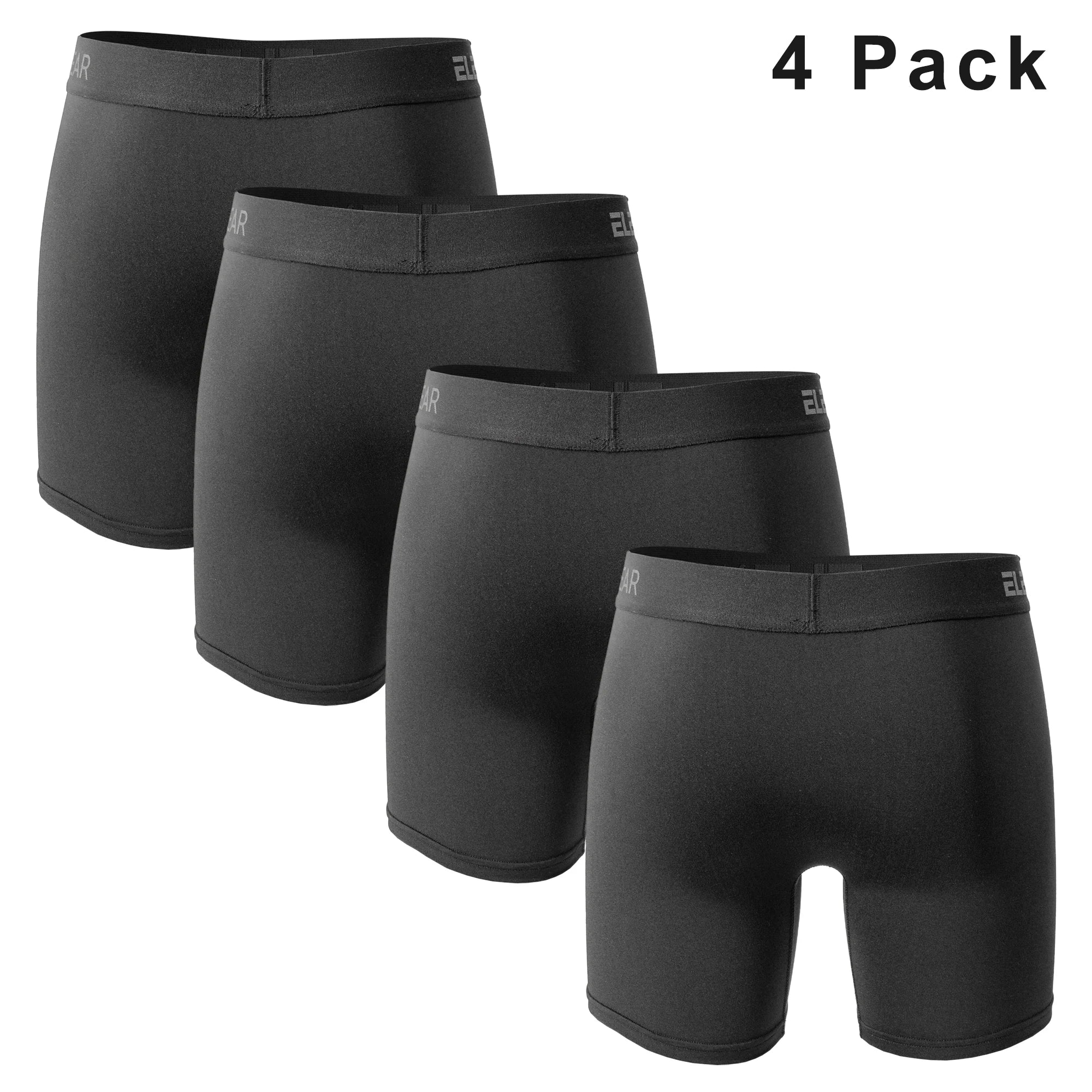 Paquete de 4 ropa interior para hombre con apertura, Boxershorts transpirables para hombre, calzoncillos de talla grande, Boxers de moda