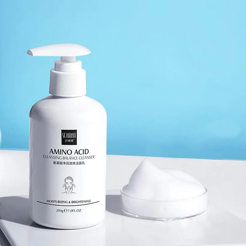 Limpiador Facial de aminoácidos, limpieza profunda, limpiador hidratante con Control de aceite, Gel de limpieza suave, productos de lavado de cara para el cuidado de la piel