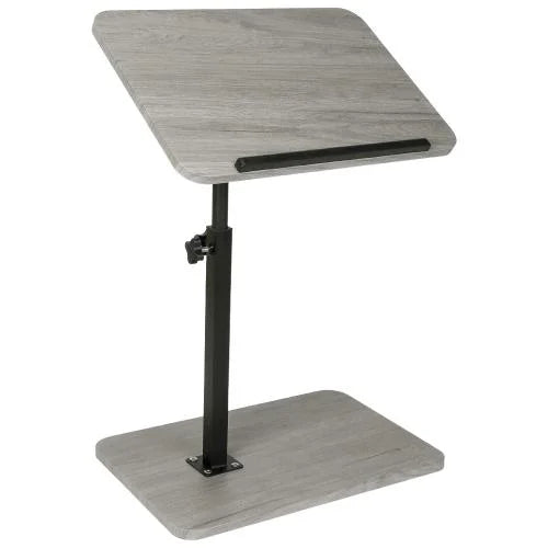 Carro rodante ajustable, mesita de noche, escritorio para ordenador portátil, cama médica para el hogar, bandeja de comida 360 °   Mesa giratoria para sofá y oficina en casa