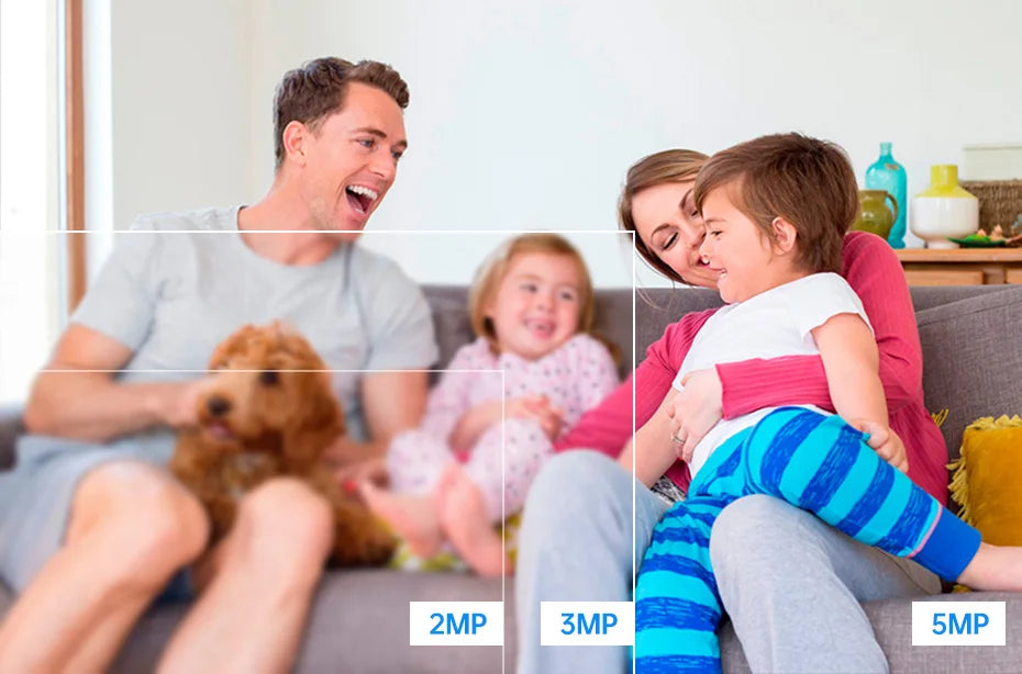 KERUI-minicámara IP inteligente Tuya de 5MP, videocámara inalámbrica para interiores, con WiFi, detección humana de IA, vigilancia CCTV, Monitor de bebé