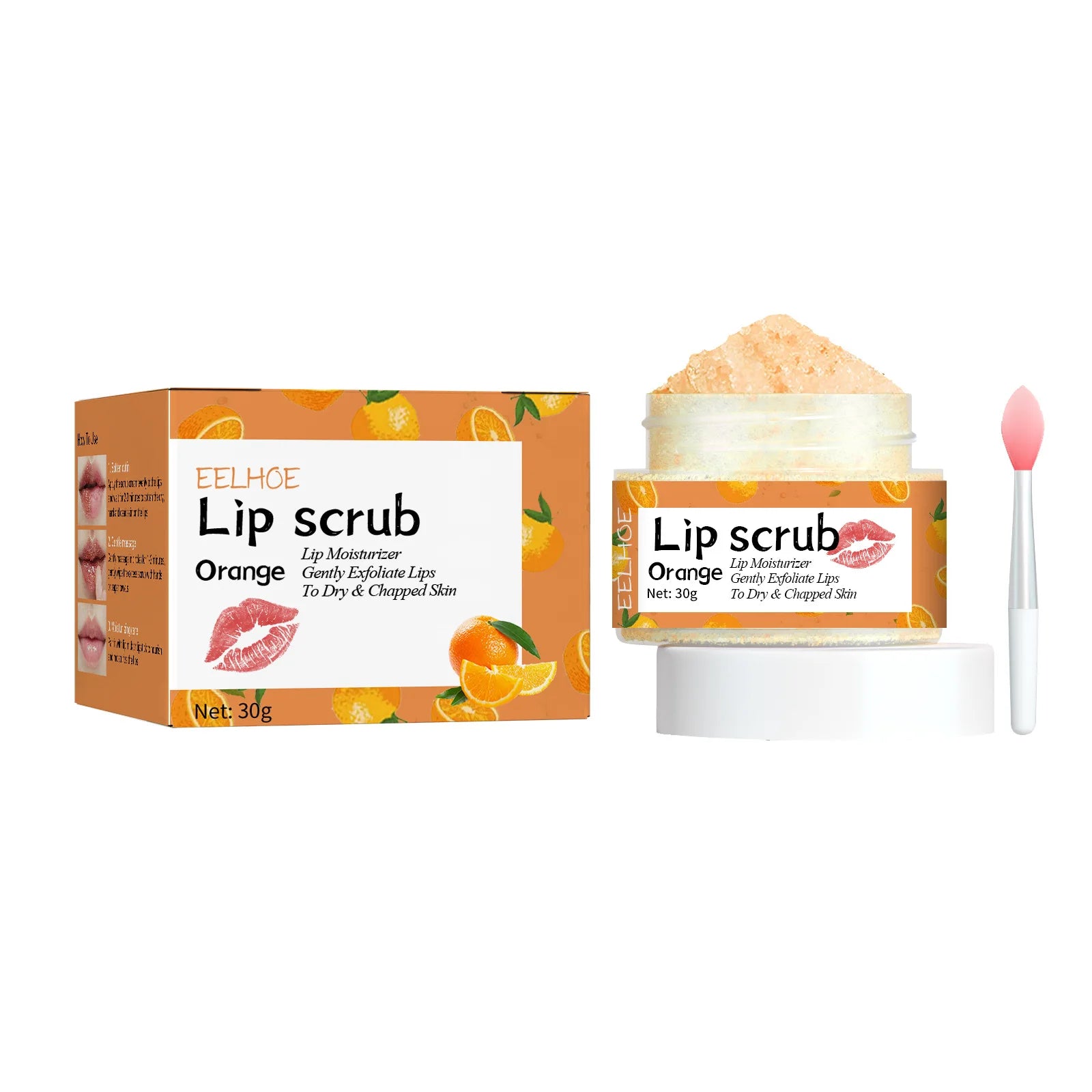 EELHOE exfoliante de labios rosa, eliminación de piel muerta, aclaramiento de líneas de labios, maquillaje hidratante antisequedad, productos para el cuidado de los labios
