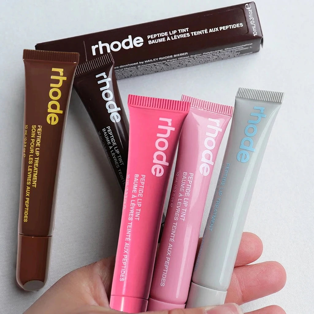 Rhodeskin Spring Lip Gloss Bálsamo Labial Suavizante para Líneas de Expresión, Nutritivo de Larga Duración, Maquillaje de Cuidado Diario para Mujer, Hidratante, Colorete para Chicas