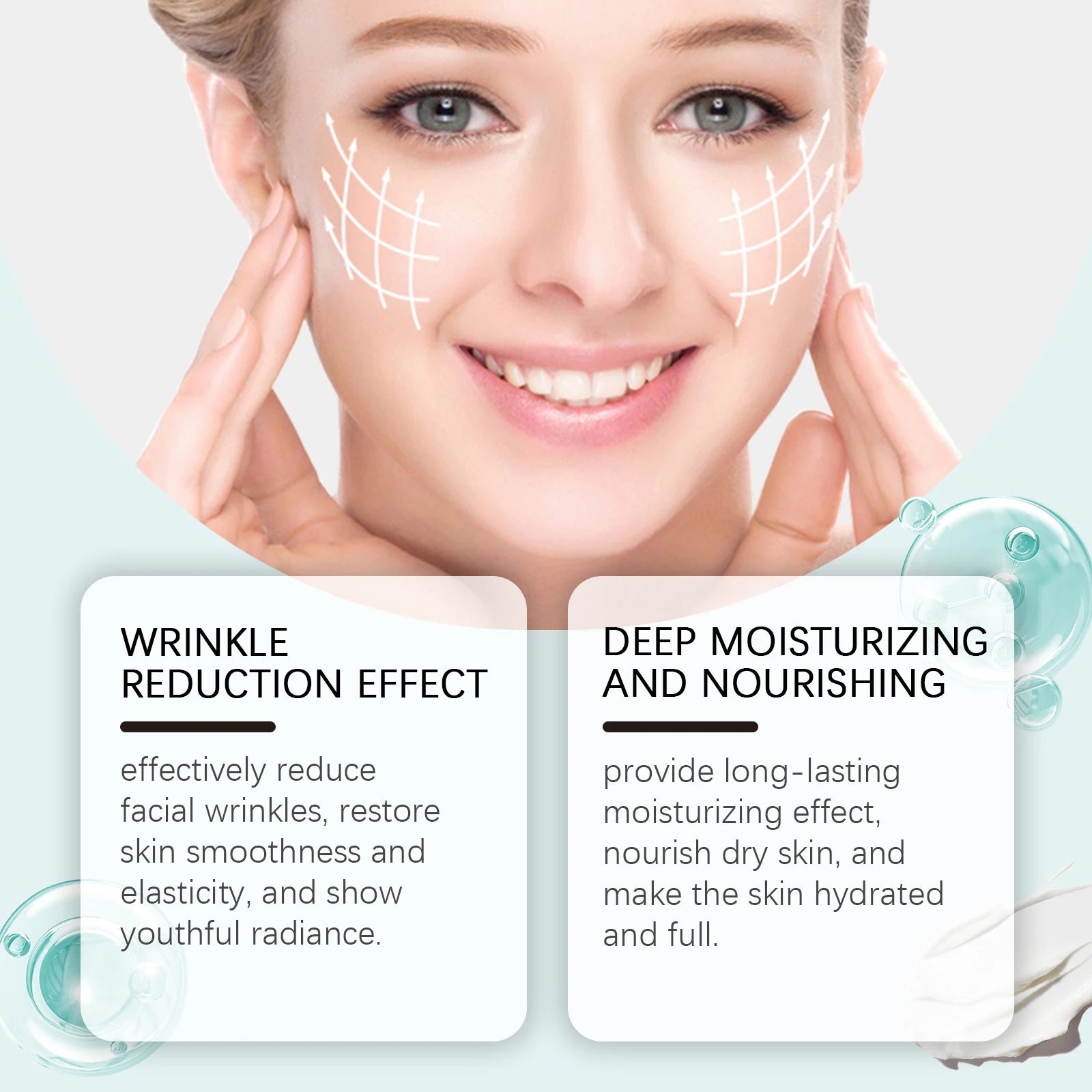 Crema reafirmante de la piel para reducir las manchas oscuras, crema Facial iluminadora, mejora la flacidez, reafirmante, producto para el cuidado de la piel