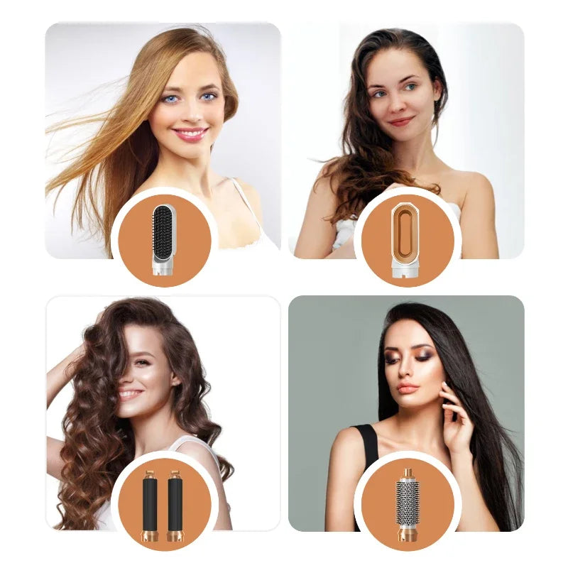 Secador de pelo 5 en 1, juego de peine caliente, plancha rizadora profesional, herramienta de estilismo para Dyson Airwrap, secador de pelo para el hogar