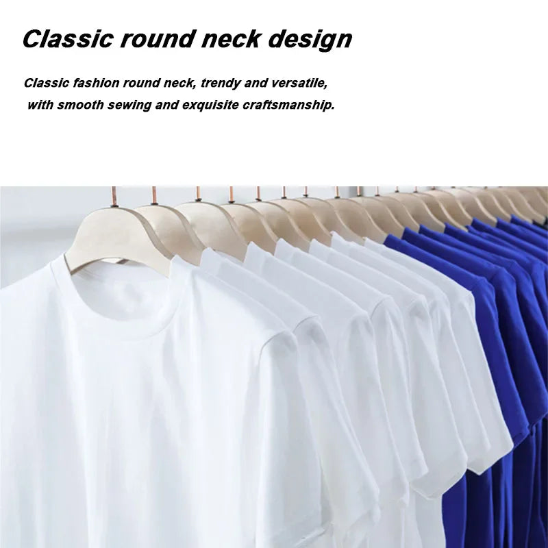 Camiseta informal a la moda para hombre, mezcla de algodón de alta calidad, camiseta con estampado de diseño divertido y fresco, camiseta holgada de verano para hombre, camisetas con cuello redondo para hombre, camiseta sup