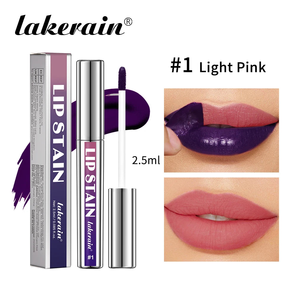 Brillo de labios resistente al agua de larga duración para mujer, juego de brillo de labios rosa resistente a la transferencia, brillo de labios Natural