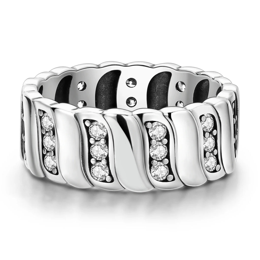 Anillo de plata 925 con diseño Original de luciérnaga y amor infinito, anillos de dedo de circón para mujer, regalo de joyería de boda de alta calidad