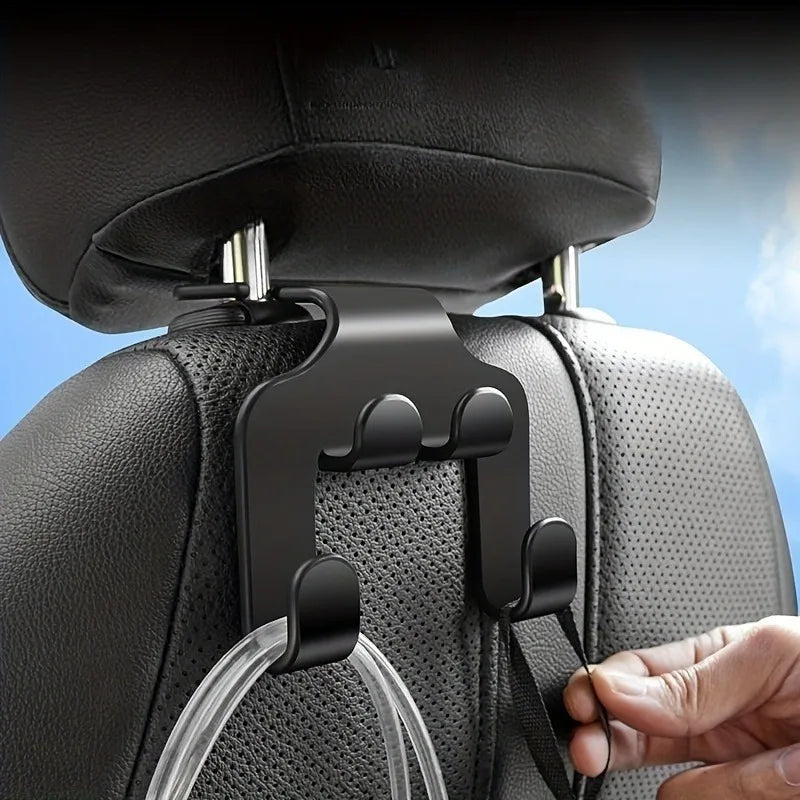Soporte Universal para Teléfono Móvil para Colgar en el Asiento Trasero del Coche, Soporte para Reposacabezas, Soporte Portátil con Gancho para el Asiento Trasero del Coche