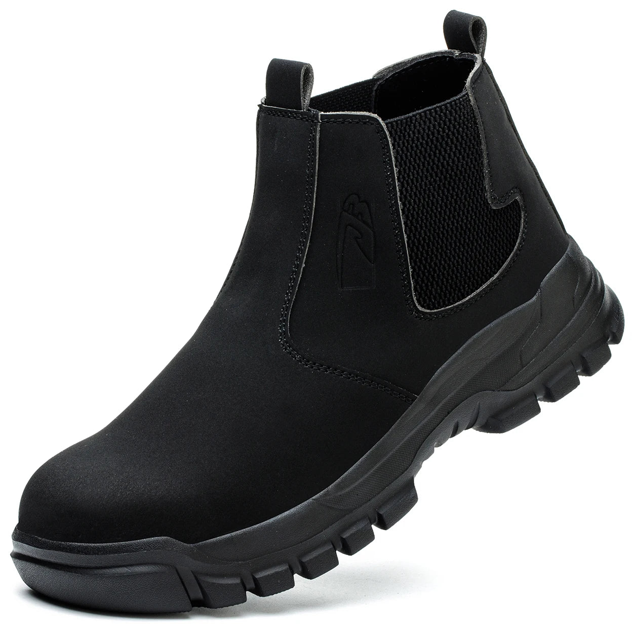 Botas de trabajo de seguridad impermeables para hombre, zapatos con punta de acero, botas tácticas de senderismo y aventura al aire libre, antiimpacto y antipinchazos