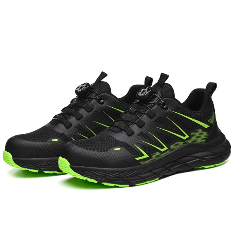 Zapatos de Seguridad de Moda para Hombre, Zapatos de Trabajo con Puntera de Acero, Protección Anti-aplastamiento y Anti-pinchazos, Zapatos Funcionales de Construcción, Botas de Trabajo para Hombre
