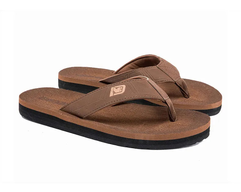 Chanclas informales para hombre, sandalias de playa, antideslizantes, planas, zapatos de casa para interiores, Verano