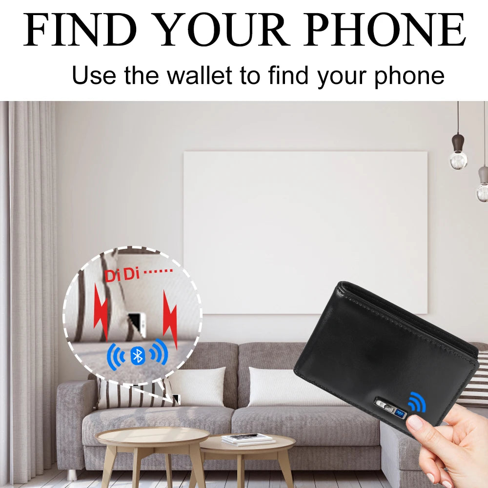 Cartera rastreador tarjeta tarjeta Android etiqueta de aire rastreador cartera rastreador Gps para hombres regalo del Día del Padre con caja de regalo regalo del Día de la Madre 2025