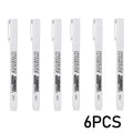 Nuevo 1/2/3 Uds marcador de Metal impermeable pluma de pintura blanca permanente arte de lavado pintura Graffiti bolígrafos tela madera cuero marcador 1MM