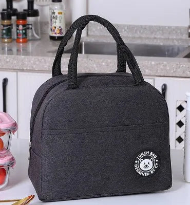 Bolsa de almuerzo aislada para mujeres y niños, bolsa térmica portátil, bolsa de hielo, contenedor de comida de lona, bolsas de Picnic de alimentos