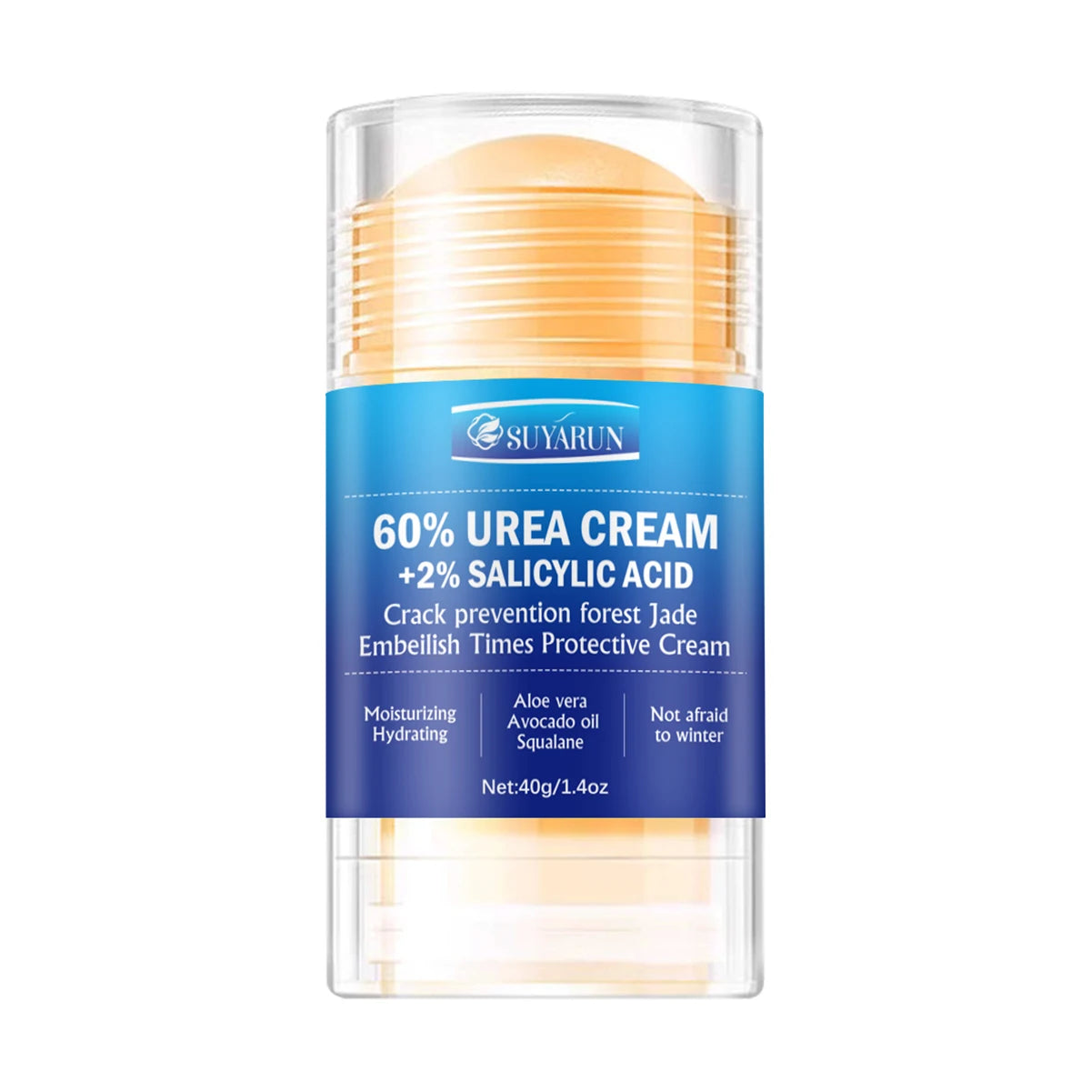 SUYARUN Crema para el cuidado de los pies con urea al 60% - Reparación intensiva del talón agrietado, eliminador de callos para pies secos - Absorción rápida de la piel del pie.