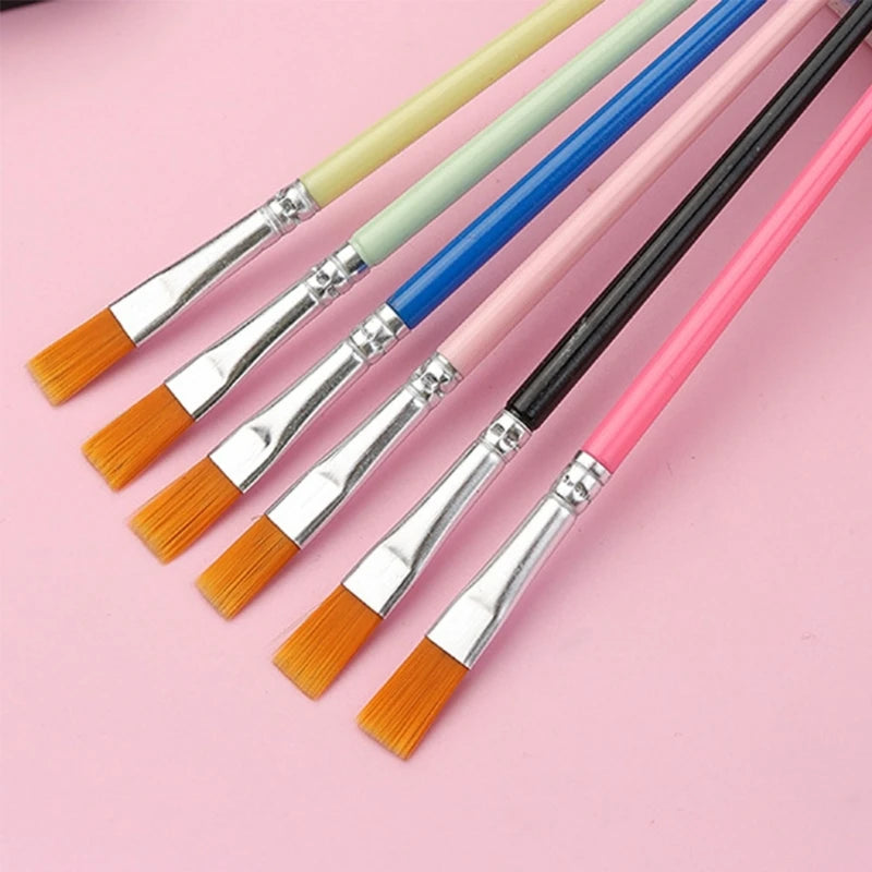 Pincel pintado a mano, pinceles pintura acrílica para nailon, juegos 10 piezas, juego pinceles