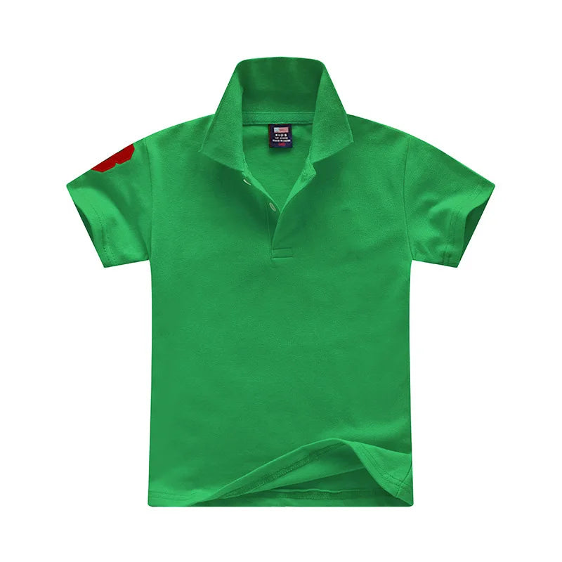 2025 nuevas camisas Polo para niños, camiseta de algodón para niños, ropa para niños, camisetas de manga corta para bebés, camisetas 1-8T