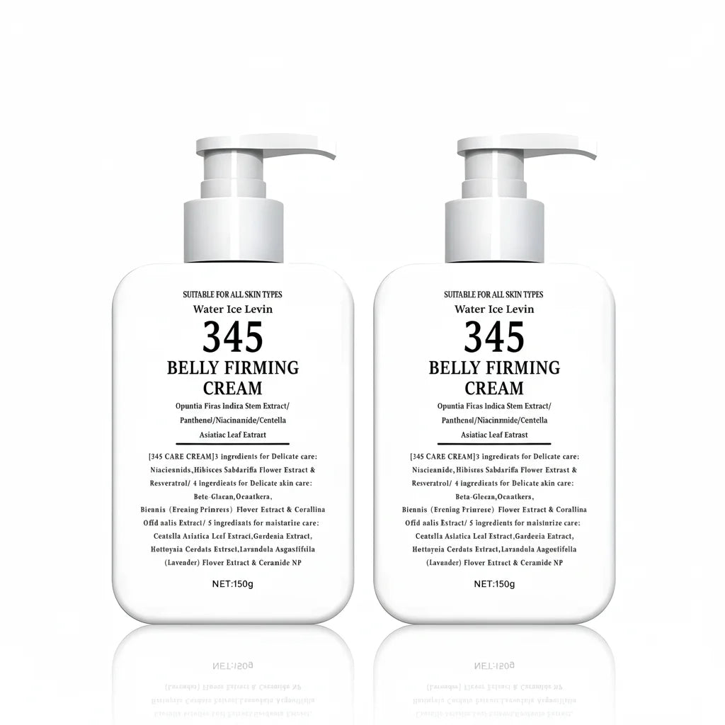 345 Crema reafirmante para el vientre Extracto de tallo de opuntia. Niacinamida Pantenol. Objetivos Piel Crepey. Tensar firmes. Todos los tipos de piel. 150 g.