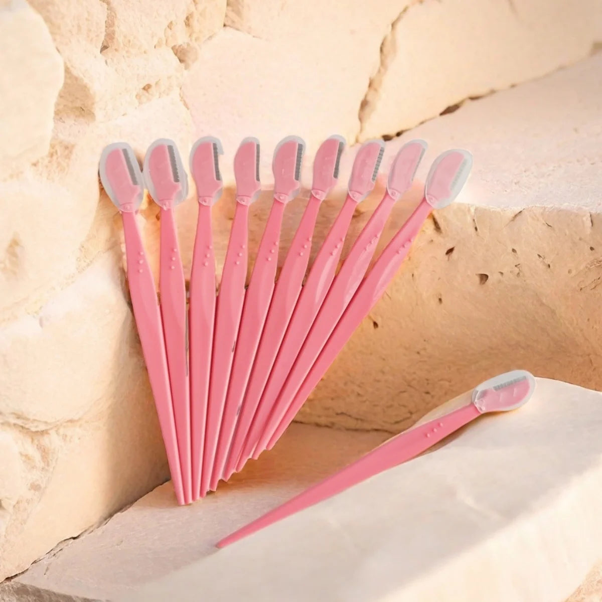 6/12/18 piezas de microcuchillas desechables para cejas, seguras y fáciles de usar, herramientas de maquillaje para principiantes.