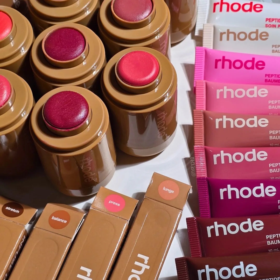 Rhodeskin Spring Lip Gloss Bálsamo Labial Suavizante para Líneas de Expresión, Nutritivo de Larga Duración, Maquillaje de Cuidado Diario para Mujer, Hidratante, Colorete para Chicas
