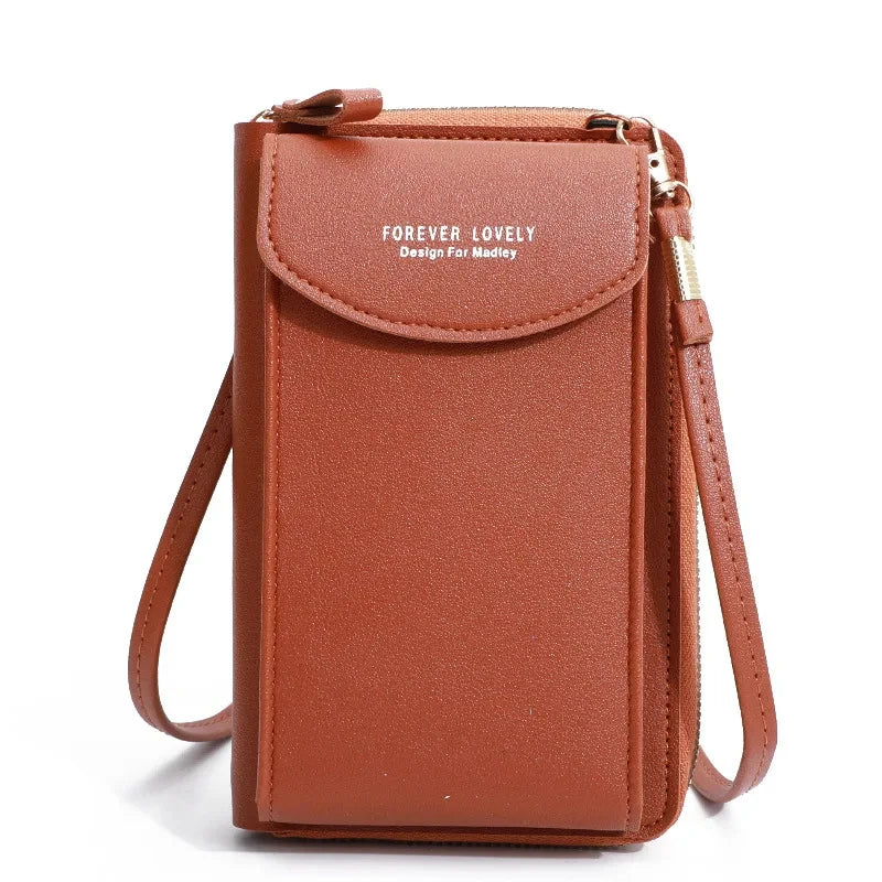 Cartera larga para mujer, monederos con borlas, tarjetero, billeteras con doble cremallera, bolso de mano de cuero Pu, bolso de lujo para dinero y teléfono