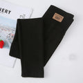 Mallas elásticas ajustadas para niña, pantalones de algodón, color negro y gris, otoño y primavera