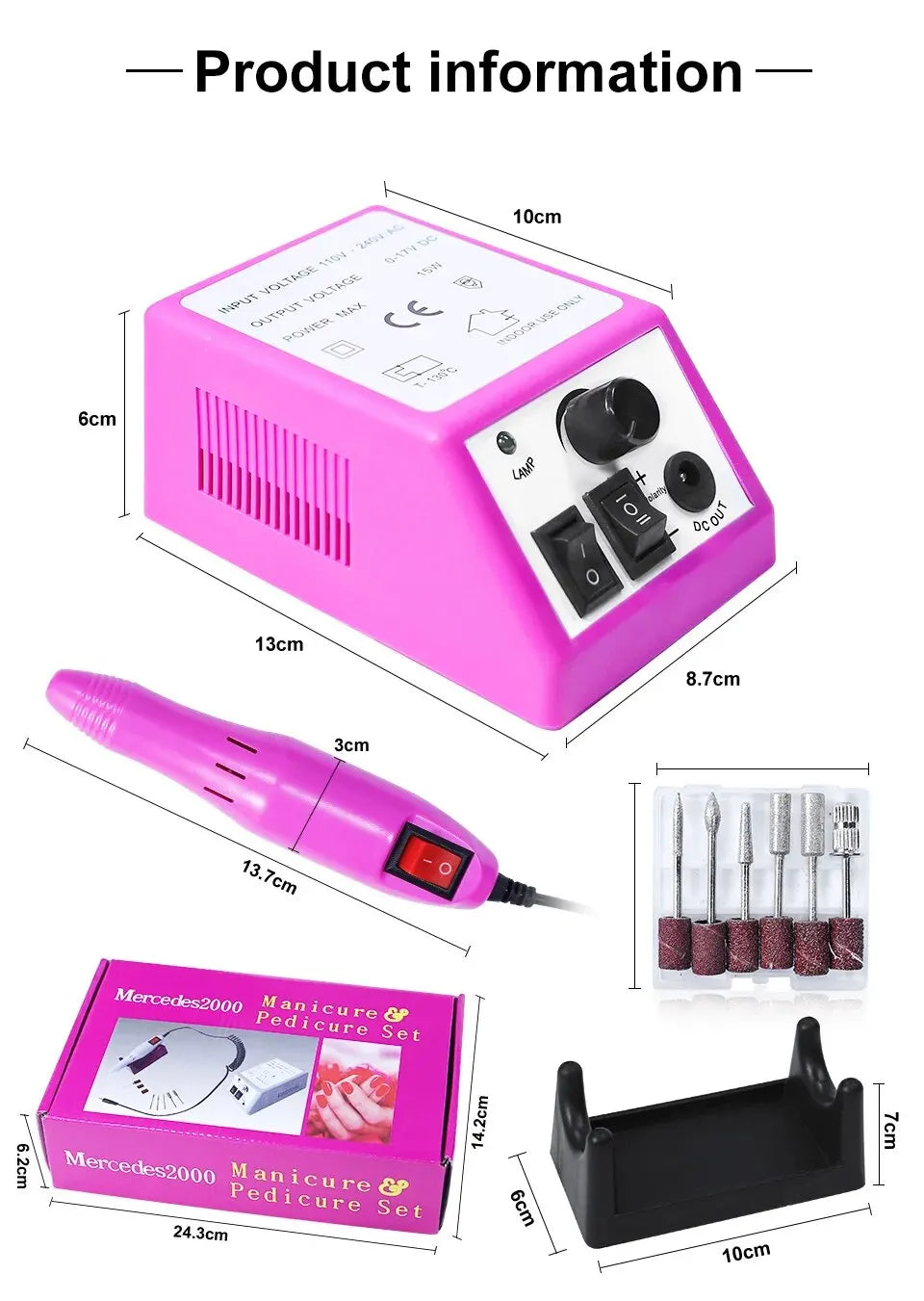 20000rpm, máquina de taladro de uñas profesional, lima de uñas eléctrica para manicura, uñas y manicura
