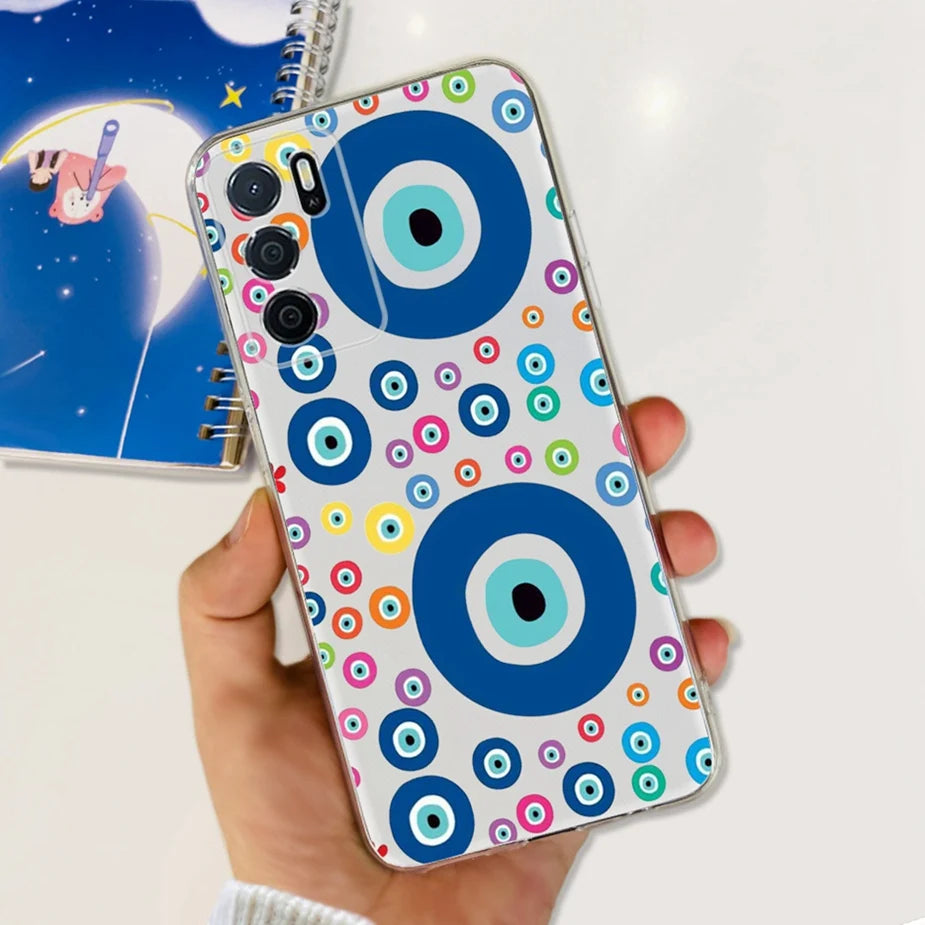 Para Oppo A16 A16s funda elegante pintada contraportada suave funda de teléfono delgada para Oppo A16s OppoA16 s CPH2269 Coque Fundas carcasa de parachoques