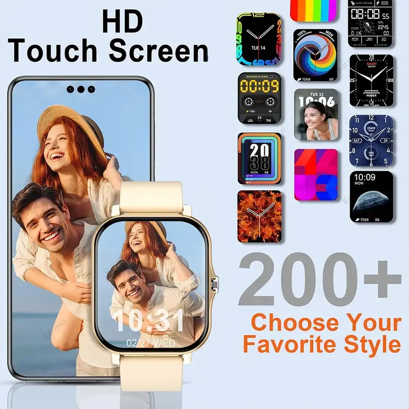 KESHUYOU 2025 nuevo reloj inteligente Bluetooth que habla oxígeno en sangre/Monitor de presión arterial reloj inteligente para mujeres hombres regalo de vacaciones