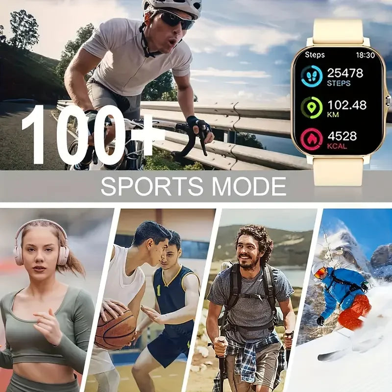 KESHUYOU 2025 nuevo reloj inteligente Bluetooth que habla oxígeno en sangre/Monitor de presión arterial reloj inteligente para mujeres hombres regalo de vacaciones