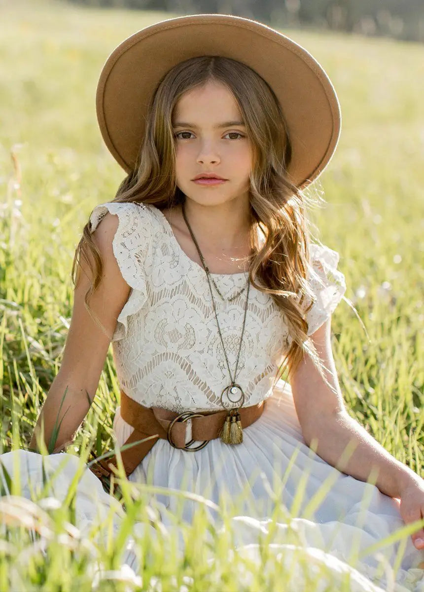 Vestidos largos bohemios de encaje para niñas de 3 a 14 años, vestido de fiesta de princesa con flores para bebés y niños, disfraz, ropa para niños