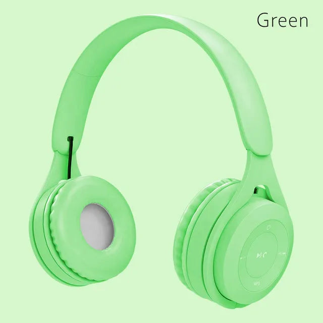 Y08 Auriculares inalámbricos Bluetooth Macaron auriculares estéreo con diadema para juegos con micrófono Gamer Girl regalo para tableta móvil