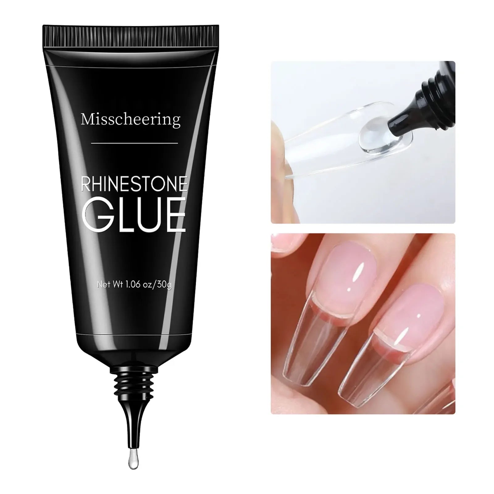 Pegamento de diamantes de imitación para uñas, Gel superfuerte para uñas, decoración de uñas 3D, Gema brillante, diamantes de Arte de uñas, 30g
