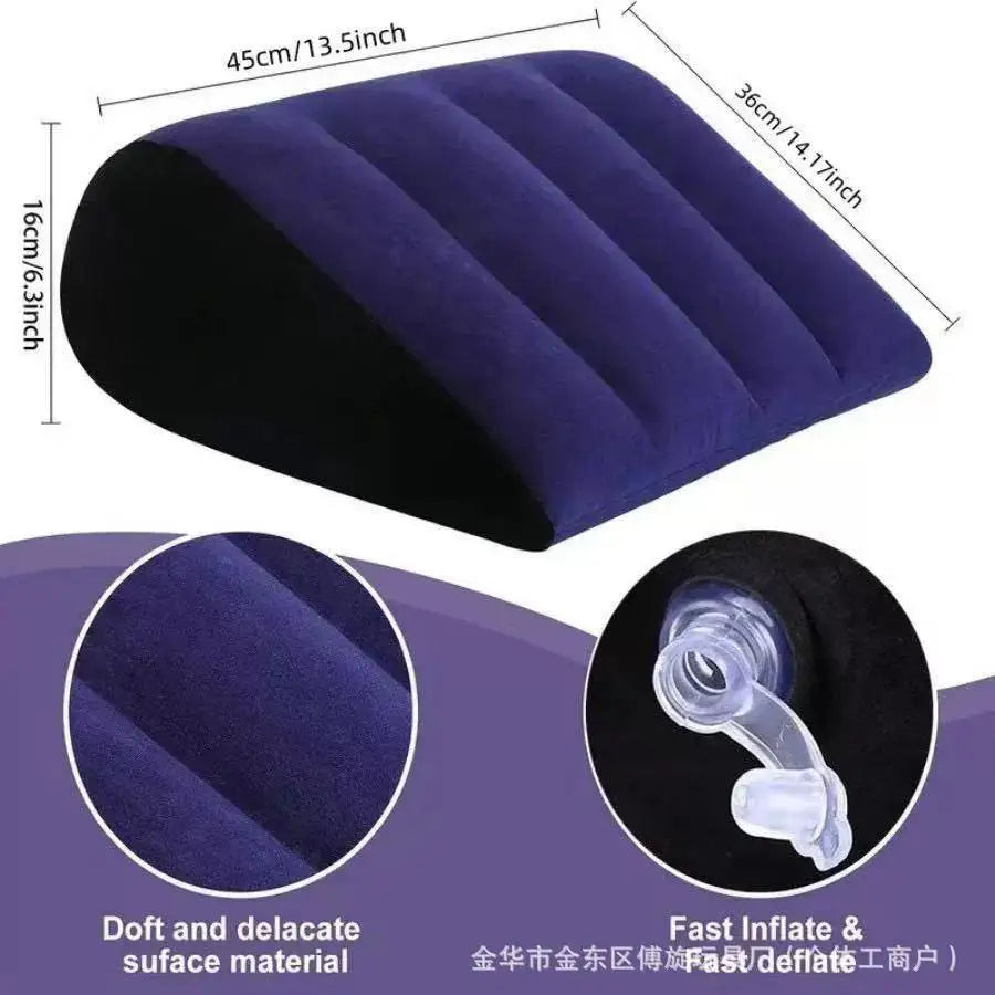 Nuevos juguetes de almohada inflable, cojín mágico, cojín relajante, cilindro triangular, cuña, regalo de corazón, regalos para parejas