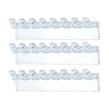 Organizadores de collares transparentes, colgantes, soporte de plástico para pendientes y collares, organizadores de pared para pulseras, anillos y pendientes H8WF